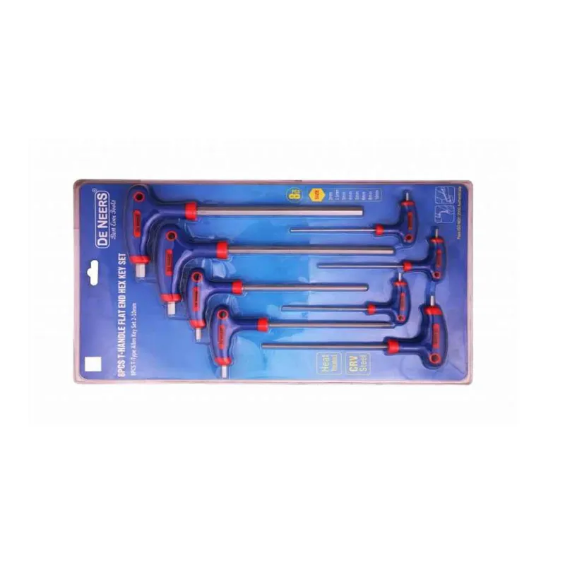 DE NEERS 8 Pcs Two-Way Hex Key Set With Plastic Handle (DN-TAKM8)